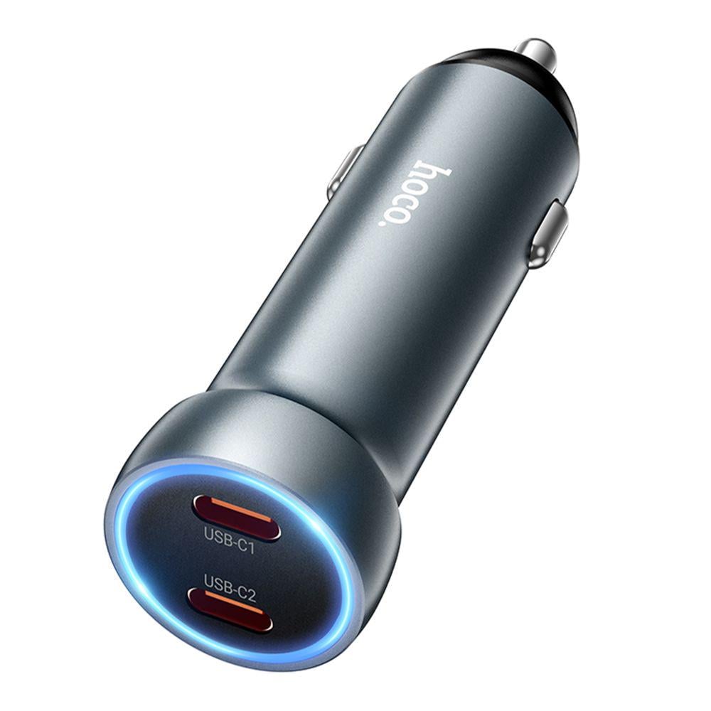 Зарядний пристрій автомобільний Hoco Z54B 2USB-C PD60W/QC3.0 (28111618) - фото 3 Зарядний пристрій автомобільний Hoco Z54B 2USB-C PD60W/QC3.0 (28111618) - фото 3