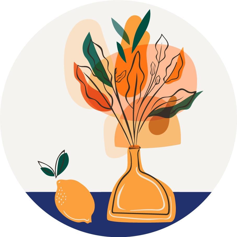 Картина по номерам Brushme Элементы цветов M 30x30 см (RC0006M)