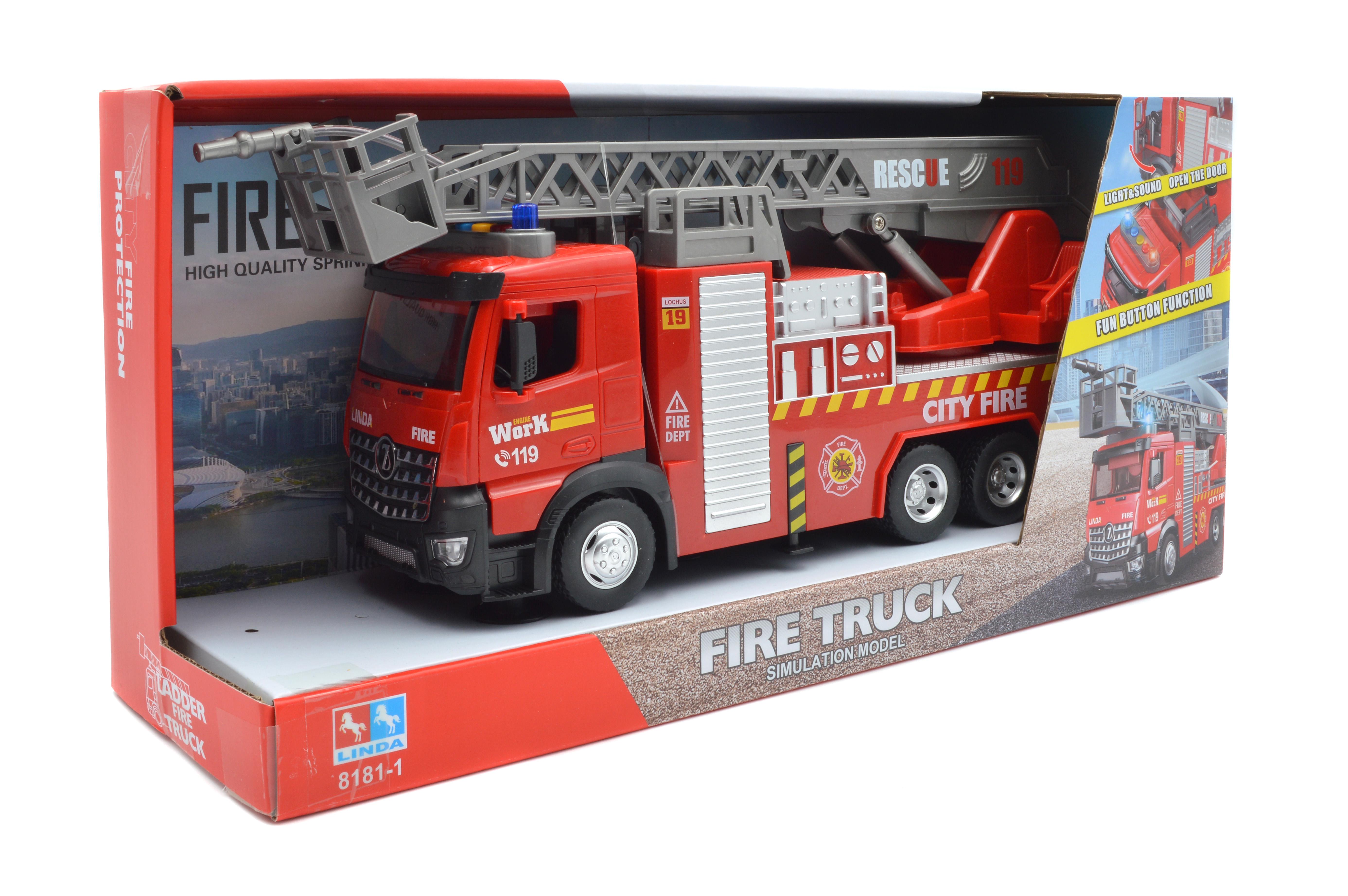 Пожарная машина 8181-1 инерция/звук/свет (8181-1) - фото 8 Пожарная машина 8181-1 инерция/звук/свет (8181-1) - фото 8