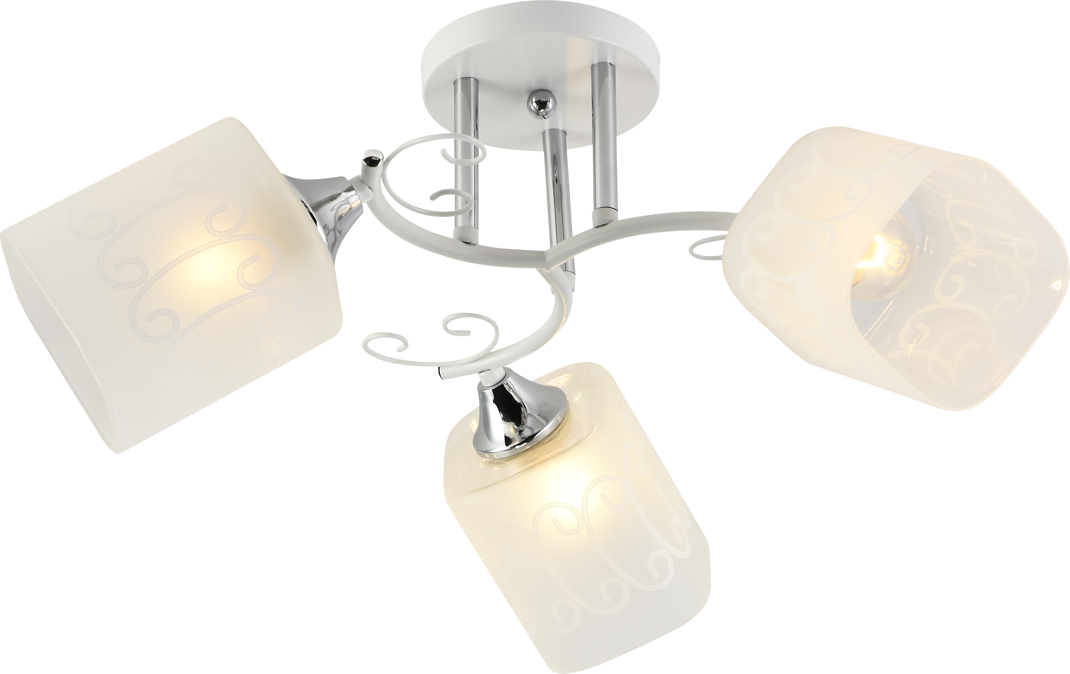 Люстра декоративная Valeso V XA1392/3 на 3 плафона White/Chrome