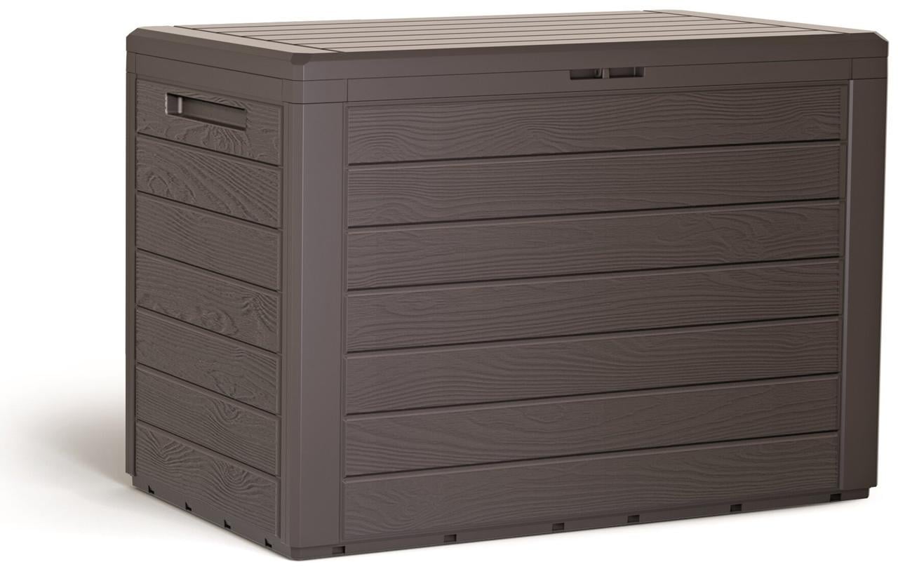 Садовый ящик-ящик для хранения PROSPERPLAST Woodebox MBWL190-44OU 190L Коричневый (36900479)
