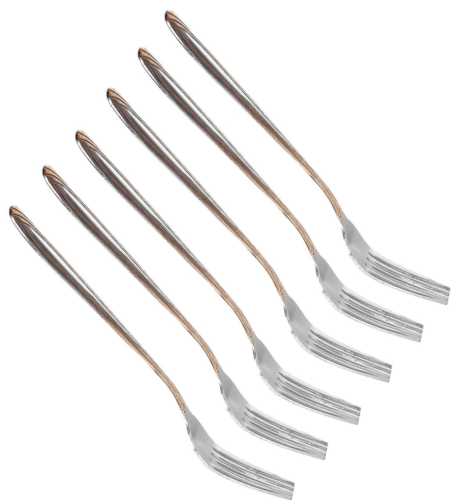 Набор столовых вилок Stenson из нержавеющей стали 6 шт. Oro (30484)