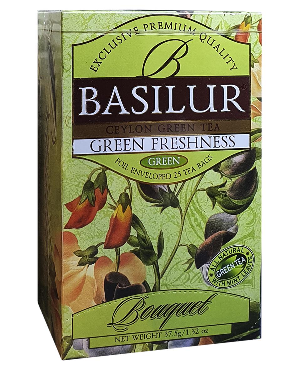 Чай зеленый Basilur Букет Зеленая Свежесть 25 шт. х 1,5 г (56015)