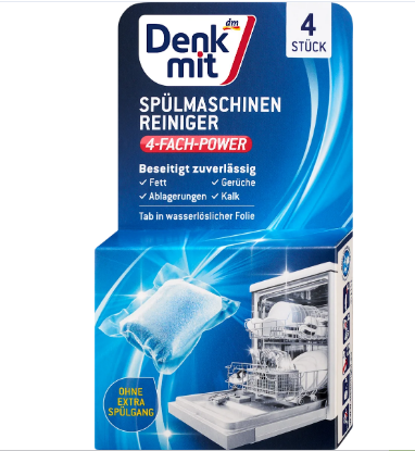 Засіб для чищення посудомийних машин Denkmit Spülmaschinen Reiniger 4-Fach-Power 4 шт. - фото 2