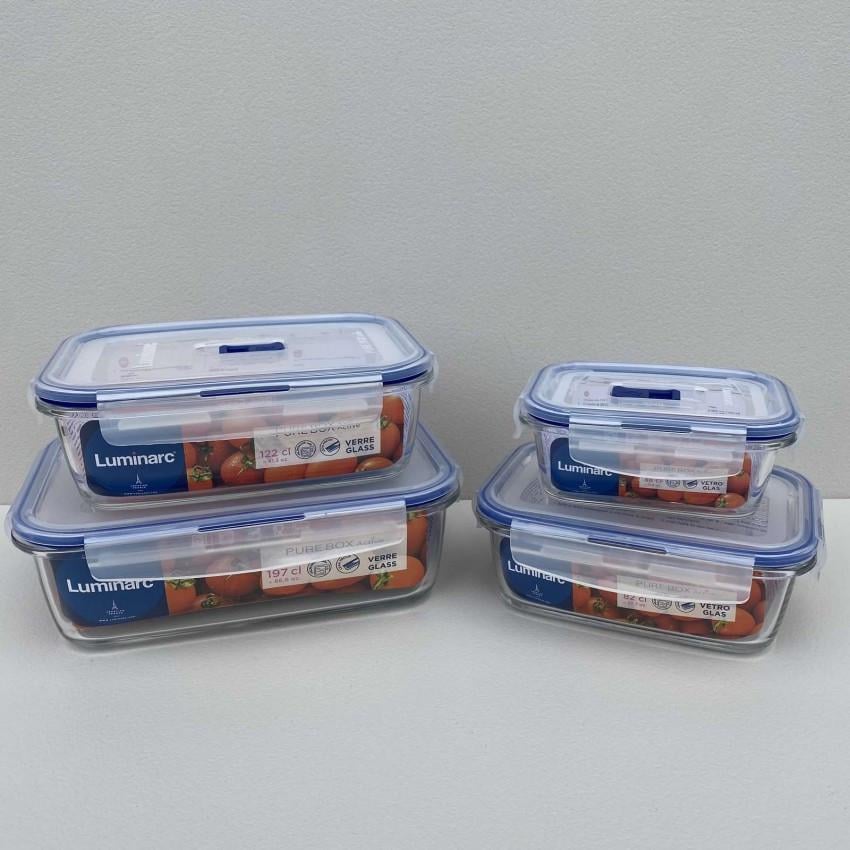Набір контейнерів Luminarc Pure Box 380/820/1220/1970 мл (2243876196) - фото 2 Набір контейнерів Luminarc Pure Box 380/820/1220/1970 мл (2243876196) - фото 2