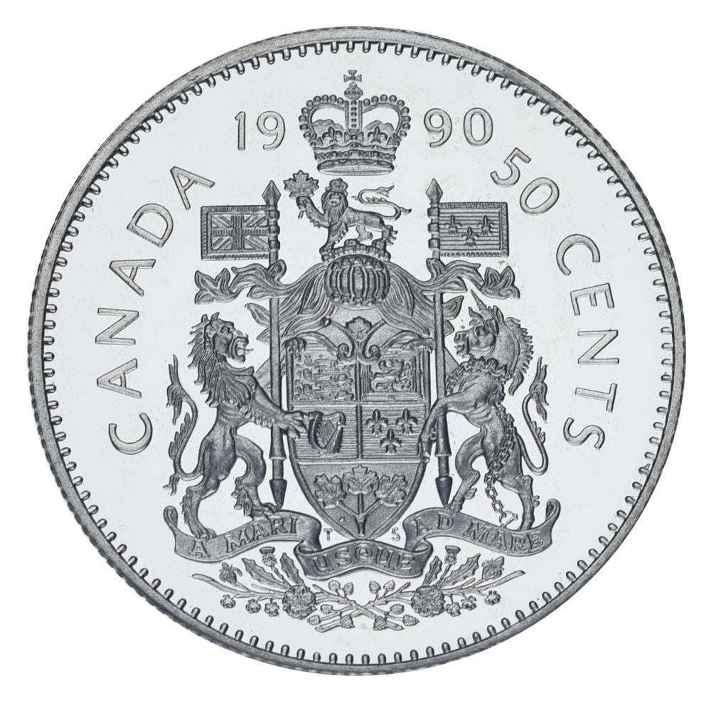 Колекційна монета Канада 50 центів 1990 AU-UNC (М23434)