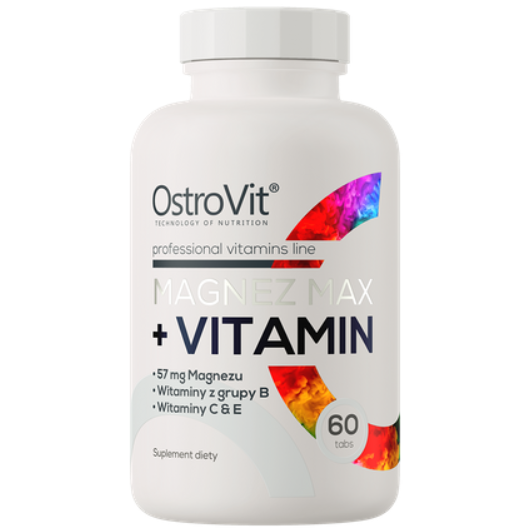 Магний и комплекс витаминов OstroVit Magnez MAX Vitamin 60 таблеток