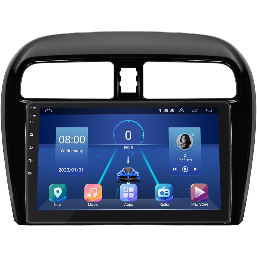 Автомагнитола штатная Lesko Top для Mitsubishi Mirage VI 2012-2015 г. 4G/Wi-Fi/GPS 4/64 GB 9" (10890-60227)