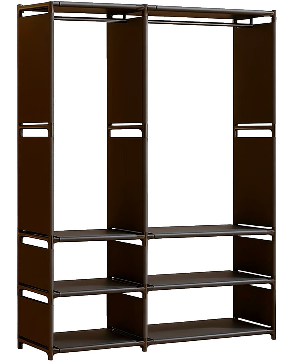 Тканинна шафа підлогова складана Multi Functional Coat Rack YH7702-2 на 2 секції 170x95x36 см (29042624)