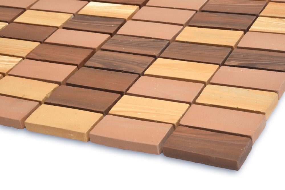 Керамогранитная мозаика Kotto Ceramica MI7 CS 301 2,3x4,6 см/300x300 мм Dorato\Focato\Noce