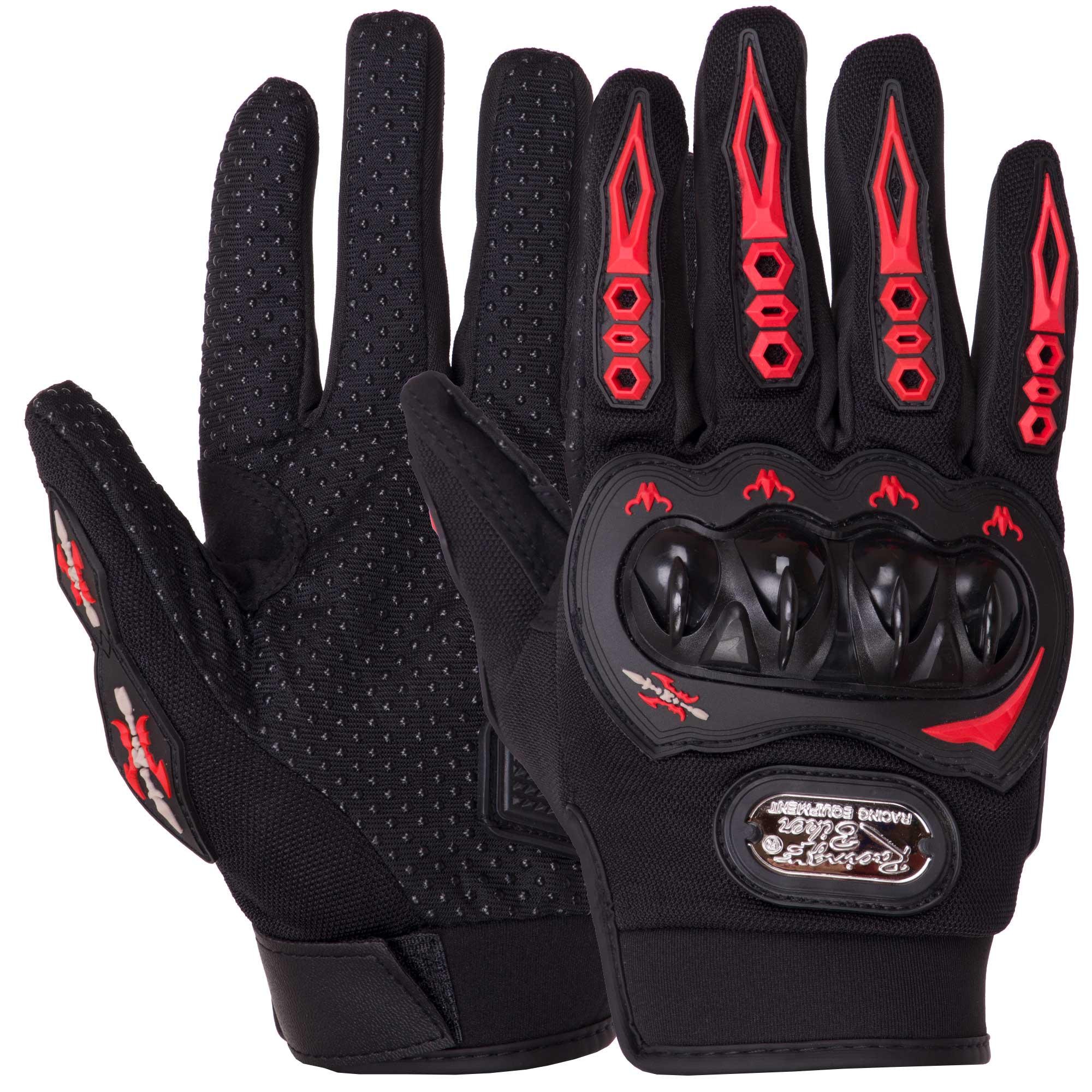 Мотоперчатки Zelart SP-Sport SC-06 M Черный/Красный (DR008421)