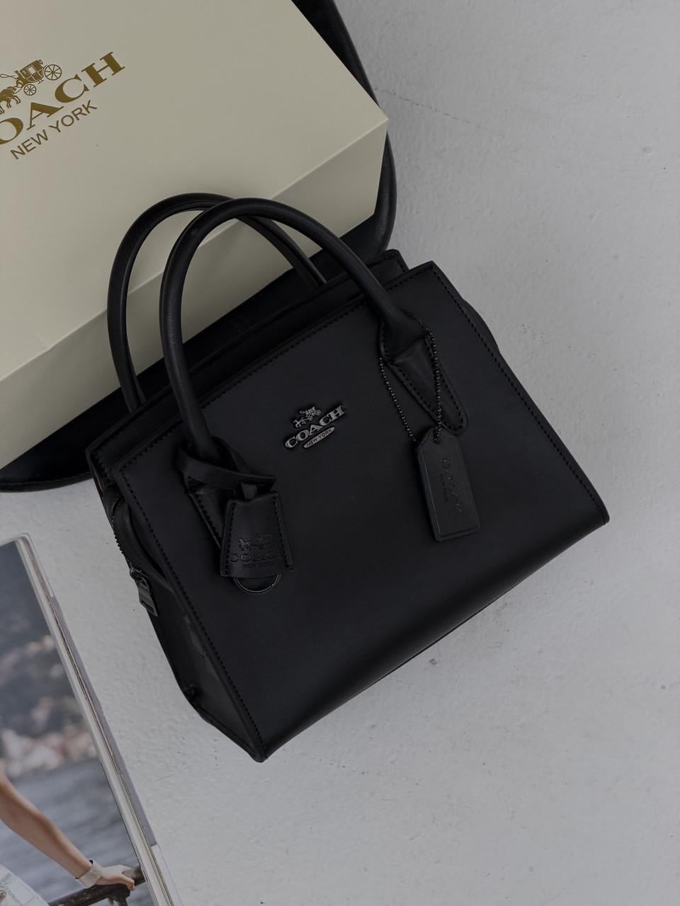 Сумка женская Coach Andrea Carryall классическая через плечи Коуч Черный (3028315083) Сумка женская Coach Andrea Carryall классическая через плечи Коуч Черный (3028315083)