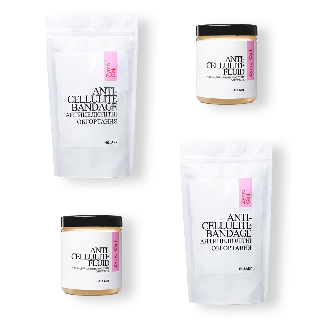 Набор антицеллюлитные энзимные обертывания Hillary жидкость Anti-cellulite Zymo Cell 12 процедур (HI-11-732)