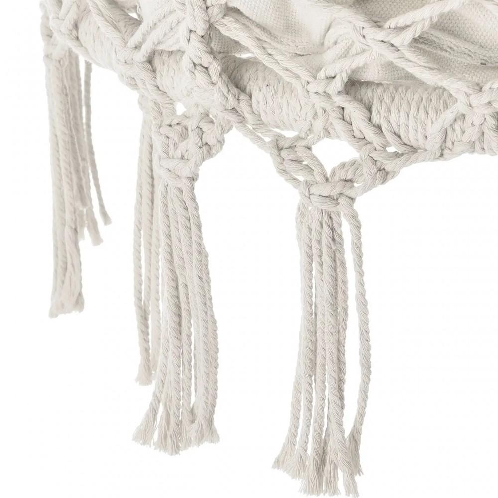 Садове підвісне крісло-гойдалка Бохо з подушкою Bonro B-092-2 Beige до 120 кг Бежевий - фото 7 Садове підвісне крісло-гойдалка Бохо з подушкою Bonro B-092-2 Beige до 120 кг Бежевий - фото 7