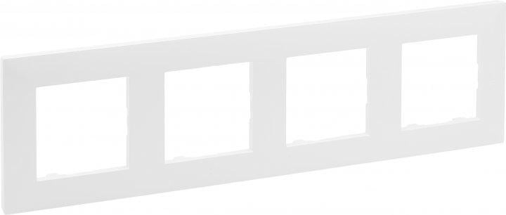 Рамка 4 поста Legrand 863194 Niloe Step пластик Белый (11684709)