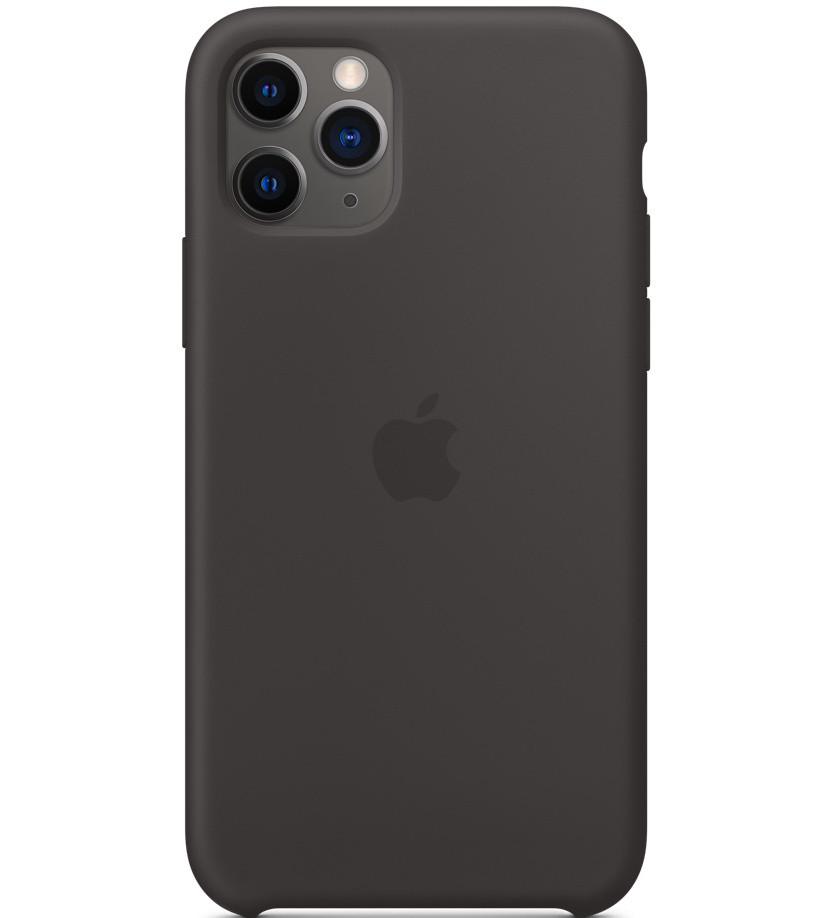 Силиконовый чехол-накладка Apple Silicone Case for iPhone 11 Pro, Black (HC)