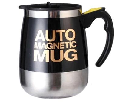 Кружка-мішалка магнітна Auto Magnetic Mug Resteq 400 мл Чорний (VA-1430293835)