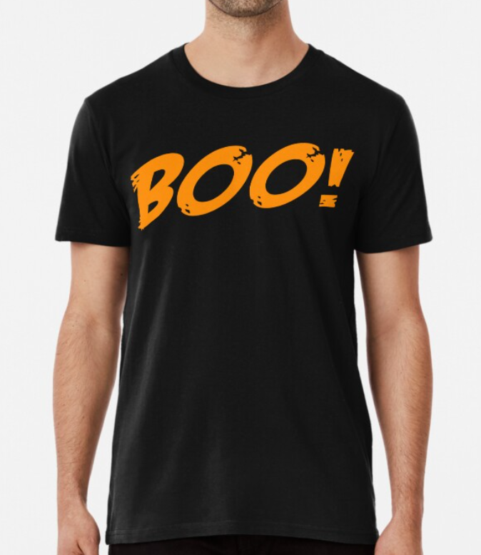 Футболка мужская Stedman с принтом BOO! Хэллоуин XL Черный (ПН162-4)
