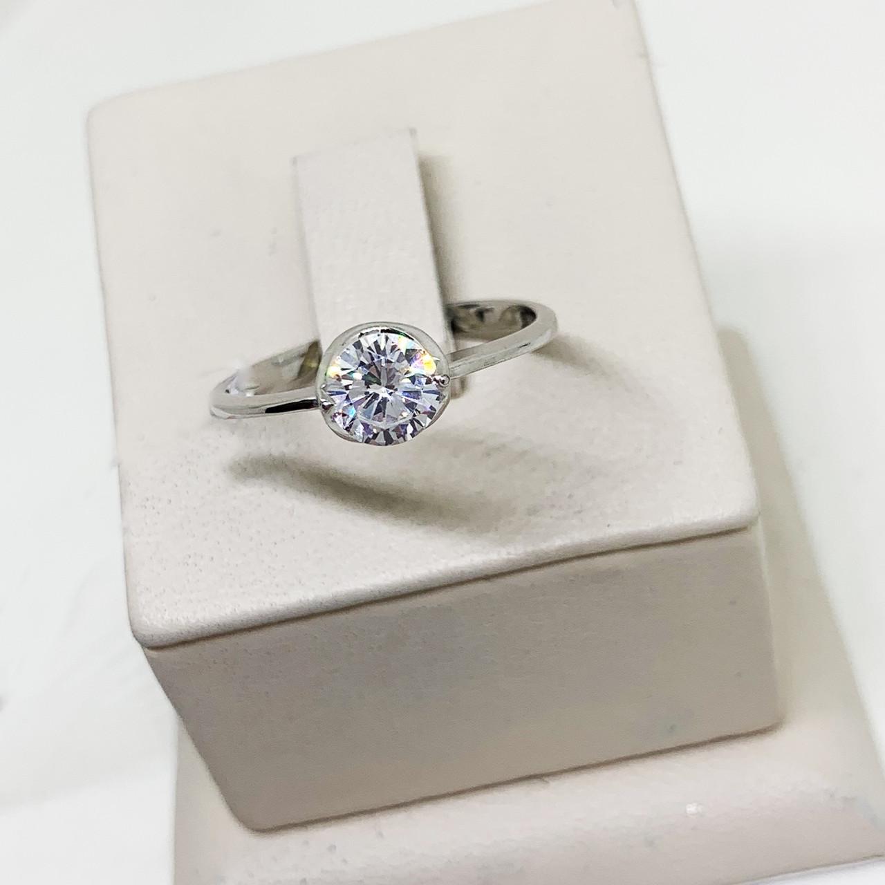 Кольцо серебряное Линда с фианитом р. 18,5 2,01 г (1617414072)