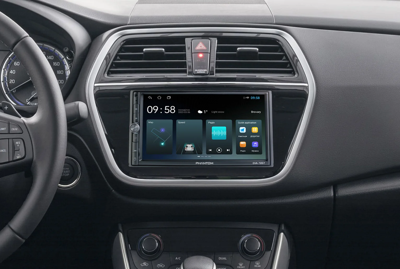 Автомагнитола Phantom 2DIN CarPlay/AndroidAuto DVA-7207 ANDROID 10 2/16Gb (4309) - фото 9