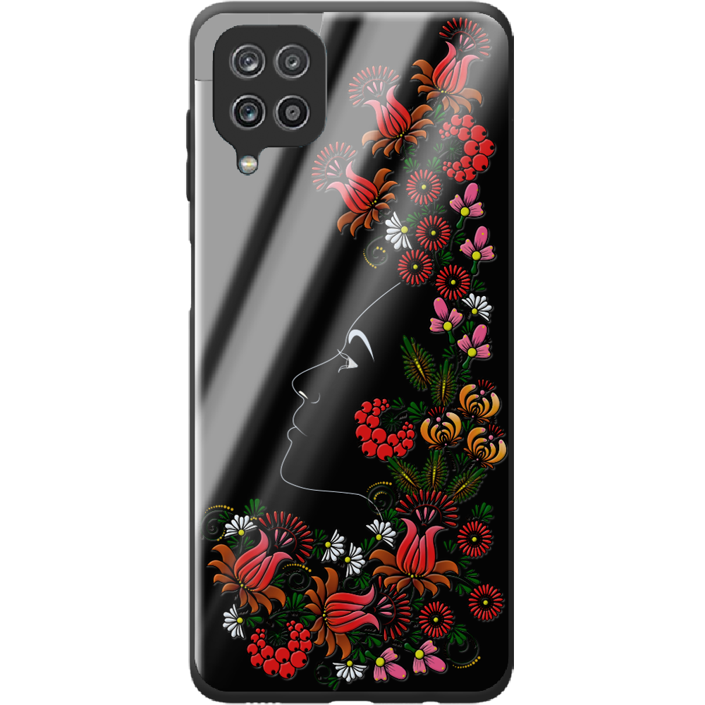 Чехол Boxface Samsung M225 Galaxy M22 3D Ukrainian Muse Черный силикон со стеклом (43528-bk64-44204)