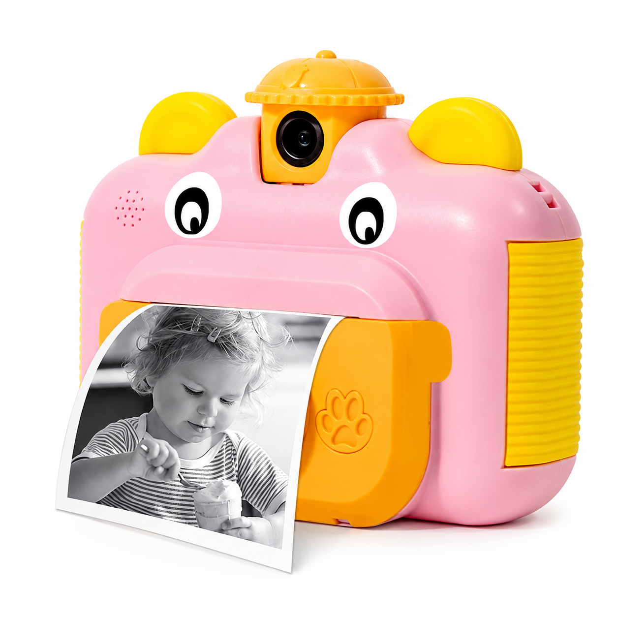 Фотоаппарат мгновенной печати детский 12MP с играми/картой памяти 32 ГБ/термобумагой 3 рулона и шнурком на шею (35385976)