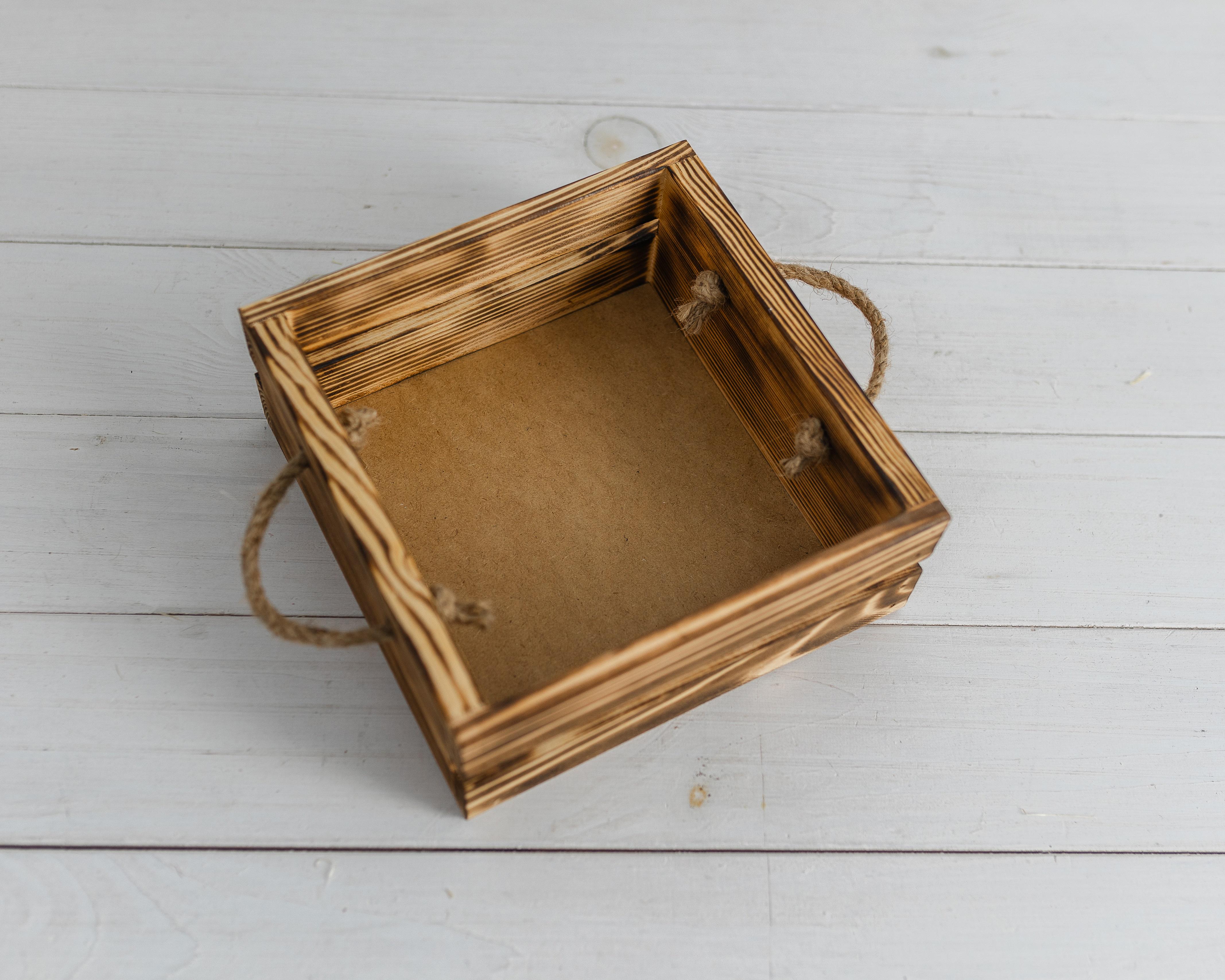 Ящик дерев’яний декоративний Прованс обпалений (0002063) - фото 2 Ящик дерев’яний декоративний Прованс обпалений (0002063) - фото 2