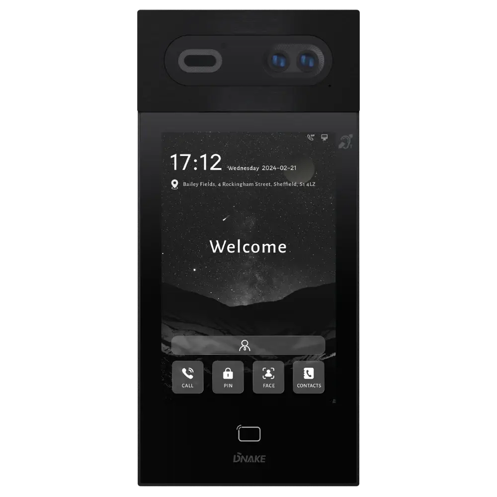 Вызывная панель Dnake S617/F врезная S617 Android 8" IPS IK08