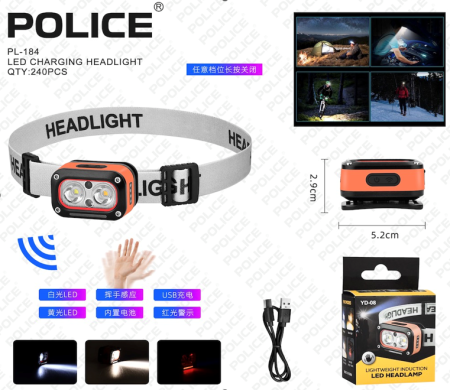 Фонарь налобный YEMAO PL 184 (30151376ER) - фото 3 Фонарь налобный YEMAO PL 184 (30151376ER) - фото 3