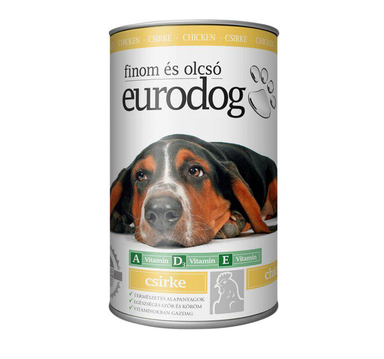 Консерва для собак EuroDog с курицей 415 г (5999886848057)