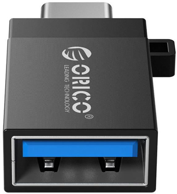 Адаптер для підключення пристроїв Orico Type-C - USB 3.0 Black (CBT-UT01-BK-BP) - фото 5
