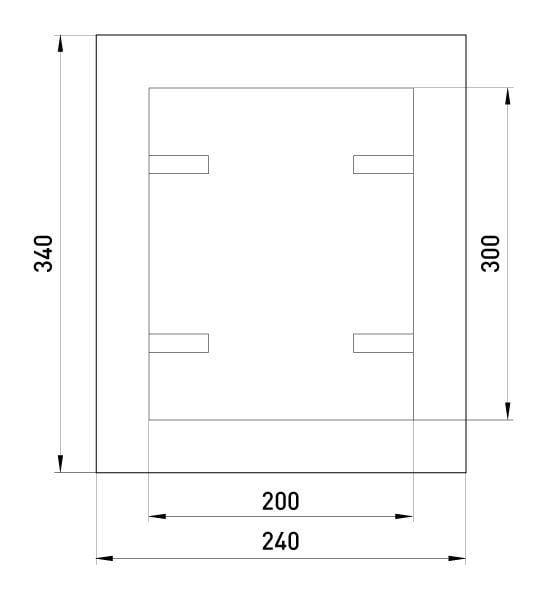 Дверцята металеві ревізійні E.NEXT e.mdoor.stand.200.300.z із замком 200х300 мм (s0100054) - фото 6