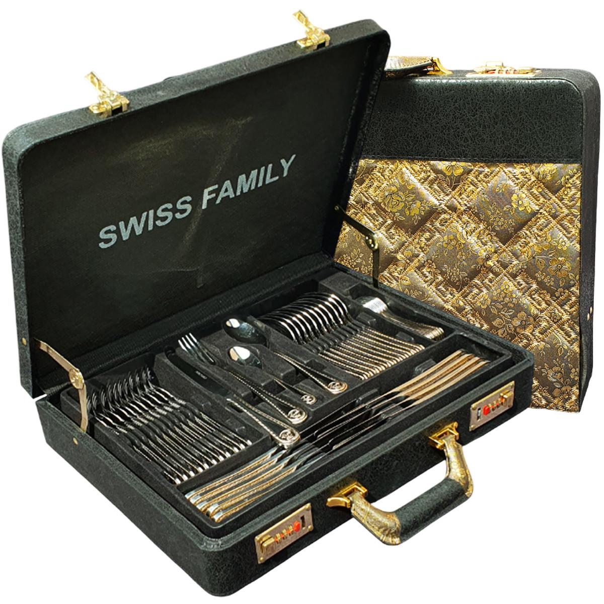 古家具 エルザ ワールドファーニチャー 6段7杯 ᐉ Набор столовых приборов Swiss Family 187 Версаче на 12 персон в