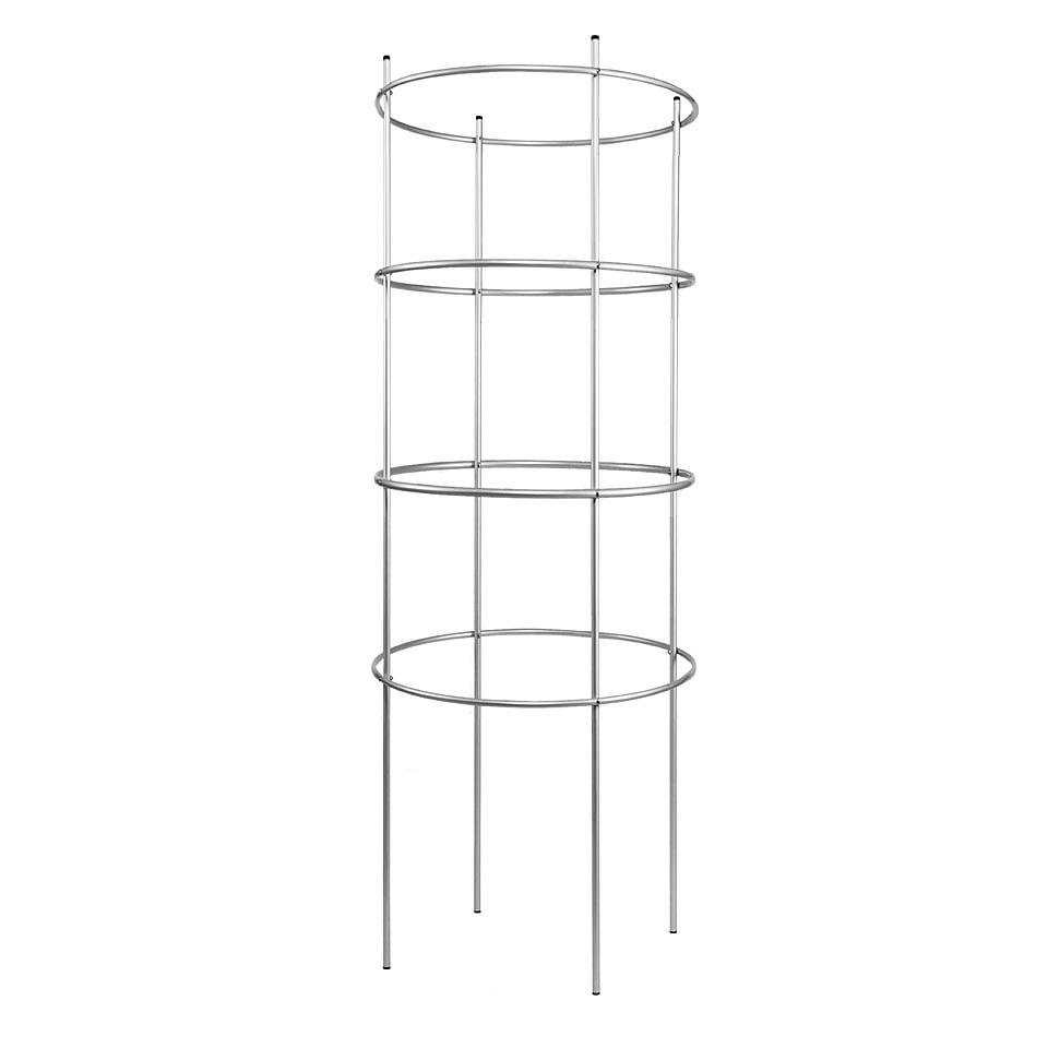 Опора для растений кольцевая шпалера на четыре кольца 2000х600х600 мм (КОШ-D16/D13-2000*600/4)