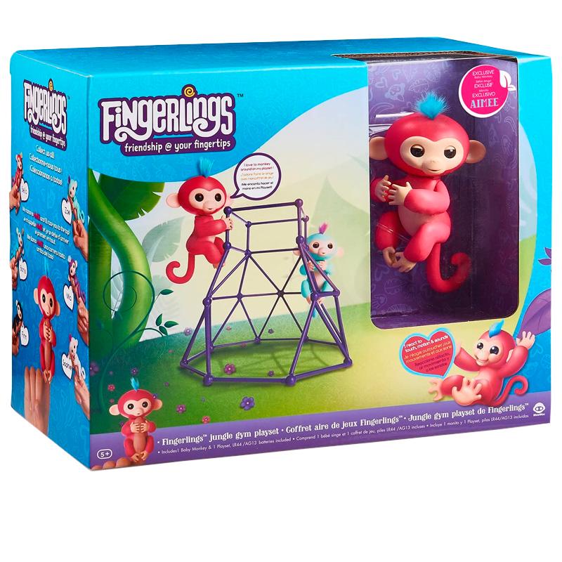Интерактивная ручная обезьянка Fingerlings (f6f6f3fa) - фото 5 Интерактивная ручная обезьянка Fingerlings (f6f6f3fa) - фото 5