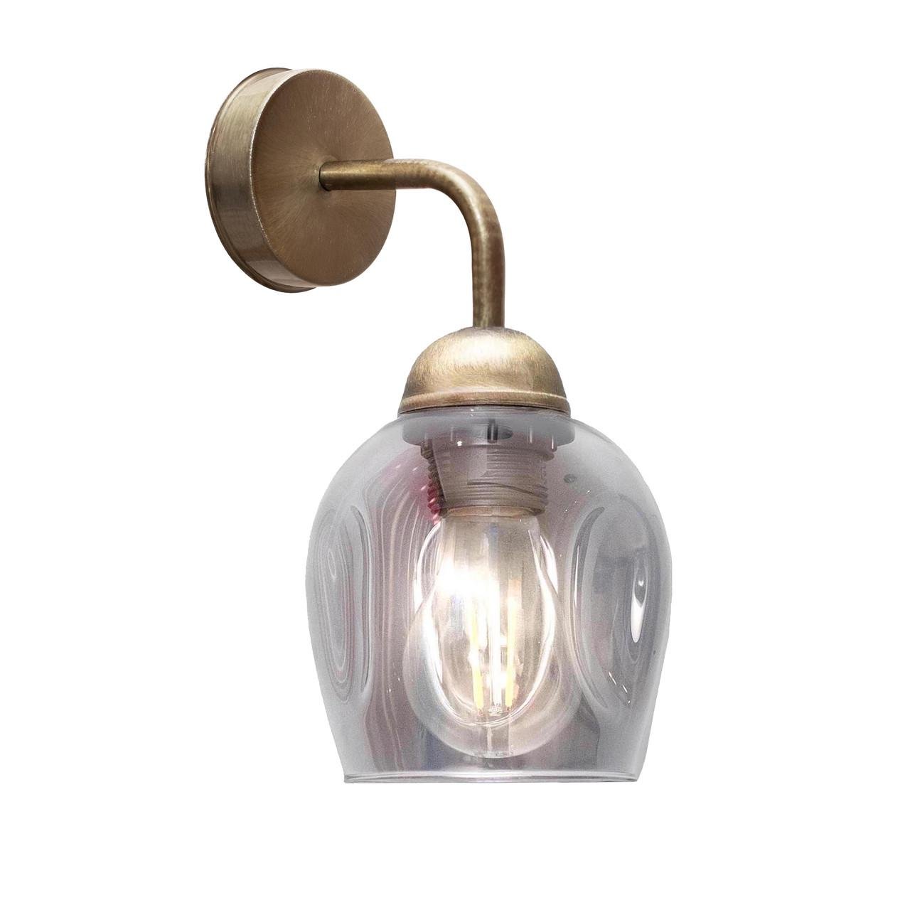 Бра MSK Electric Enigma с плафоном под лампу E27 Бронзовый (PL 20240 BN)