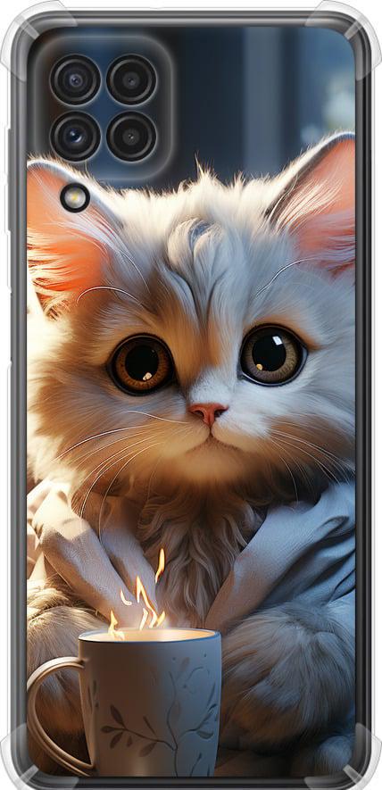 Чехол на Samsung Galaxy M22 M225F White cat (5646sp-2551-42517) Чехол на Samsung Galaxy M22 M225F White cat (5646sp-2551-42517)