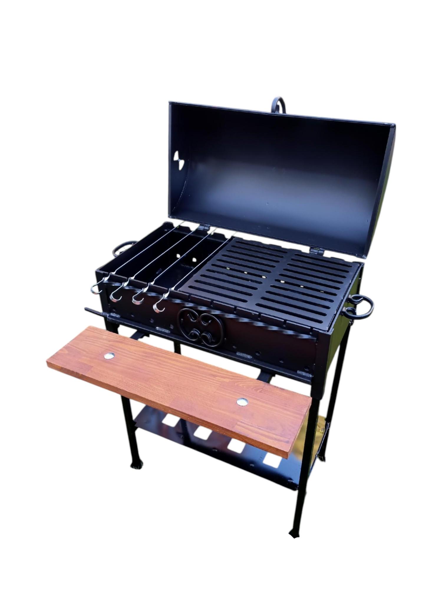 Мангал-барбекю дачний сталь 4 мм на 12 шампурів (1785687424) - фото 2 Мангал-барбекю дачний сталь 4 мм на 12 шампурів (1785687424) - фото 2