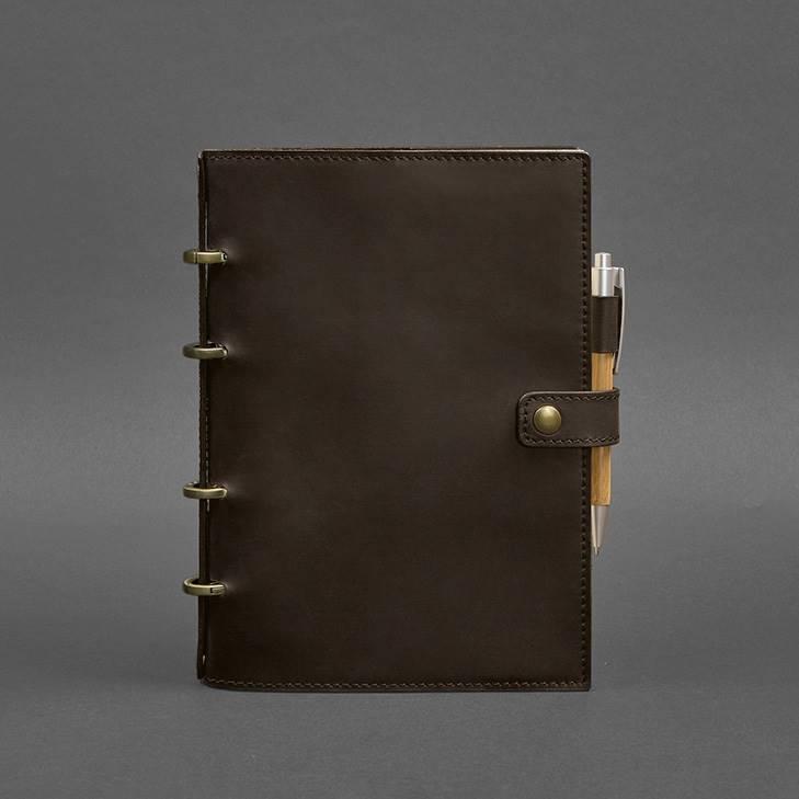 Блокнот шкіряний із датованим блоком Софт-бук 9.1 Crazy Horse Темно-коричневий (A-027494) - фото 3 Блокнот шкіряний із датованим блоком Софт-бук 9.1 Crazy Horse Темно-коричневий (A-027494) - фото 3