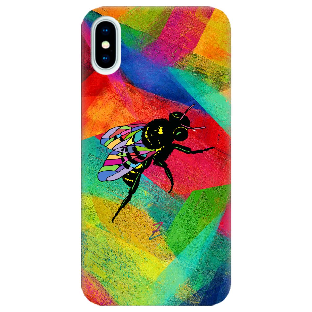 Силиконовый чехол Zorrov для Apple iPhone X - Wasp (10290050153033487)