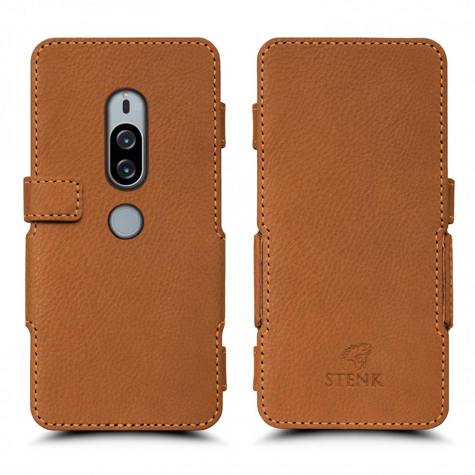 Чехол книжка Stenk Prime для Sony Xperia XZ2 Premium Camel (62628)
