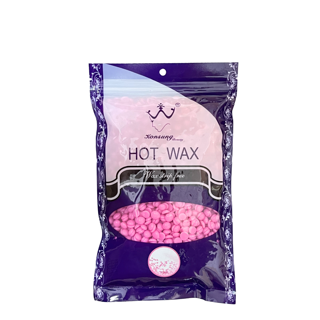 Воск пленочный для депиляции Konsung Hot Wax Pink в гранулах 300 г