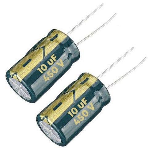 Конденсатор алюмінієвий електролітичний 10мкФ 450 В 105С 10 шт. (903059)