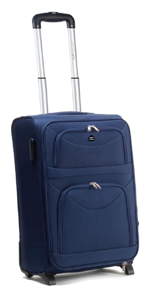 Чемодан тканевый Wings 6802 малый 2 колеса Темно-синий (Vt00003) - фото 2 Чемодан тканевый Wings 6802 малый 2 колеса Темно-синий (Vt00003) - фото 2
