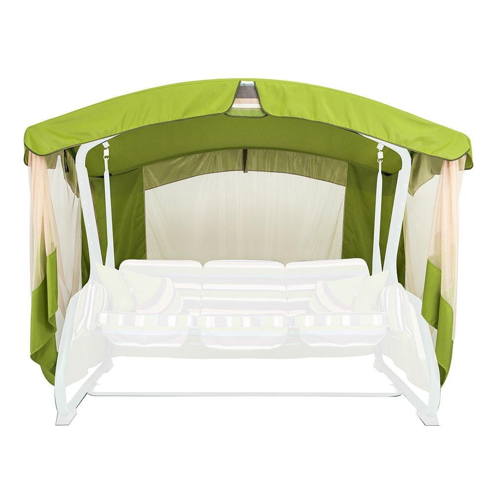 Тент с москитной сеткой на садовые качели Алиса Хаки (27196057)