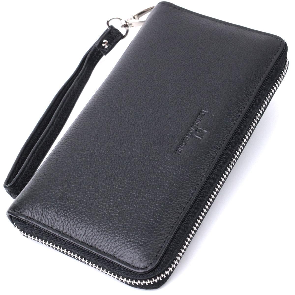 Клатч унисекс ST Leather 22697 из натуральной кожи Черный (168-136-22697)