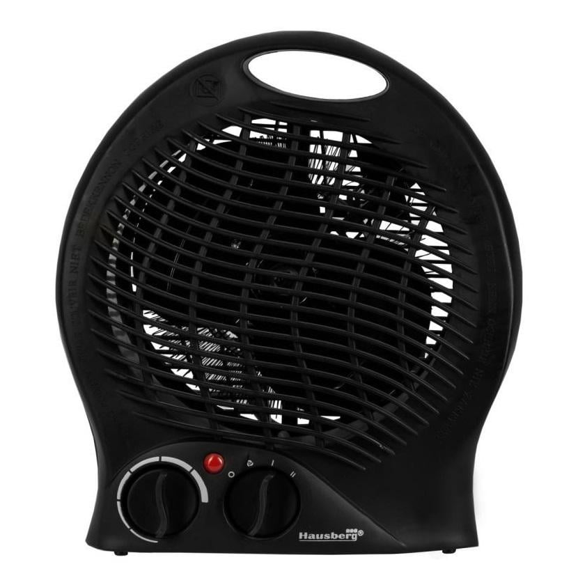 Тепловентилятор-дуйка 2000 Вт обогреватель электрический Черный