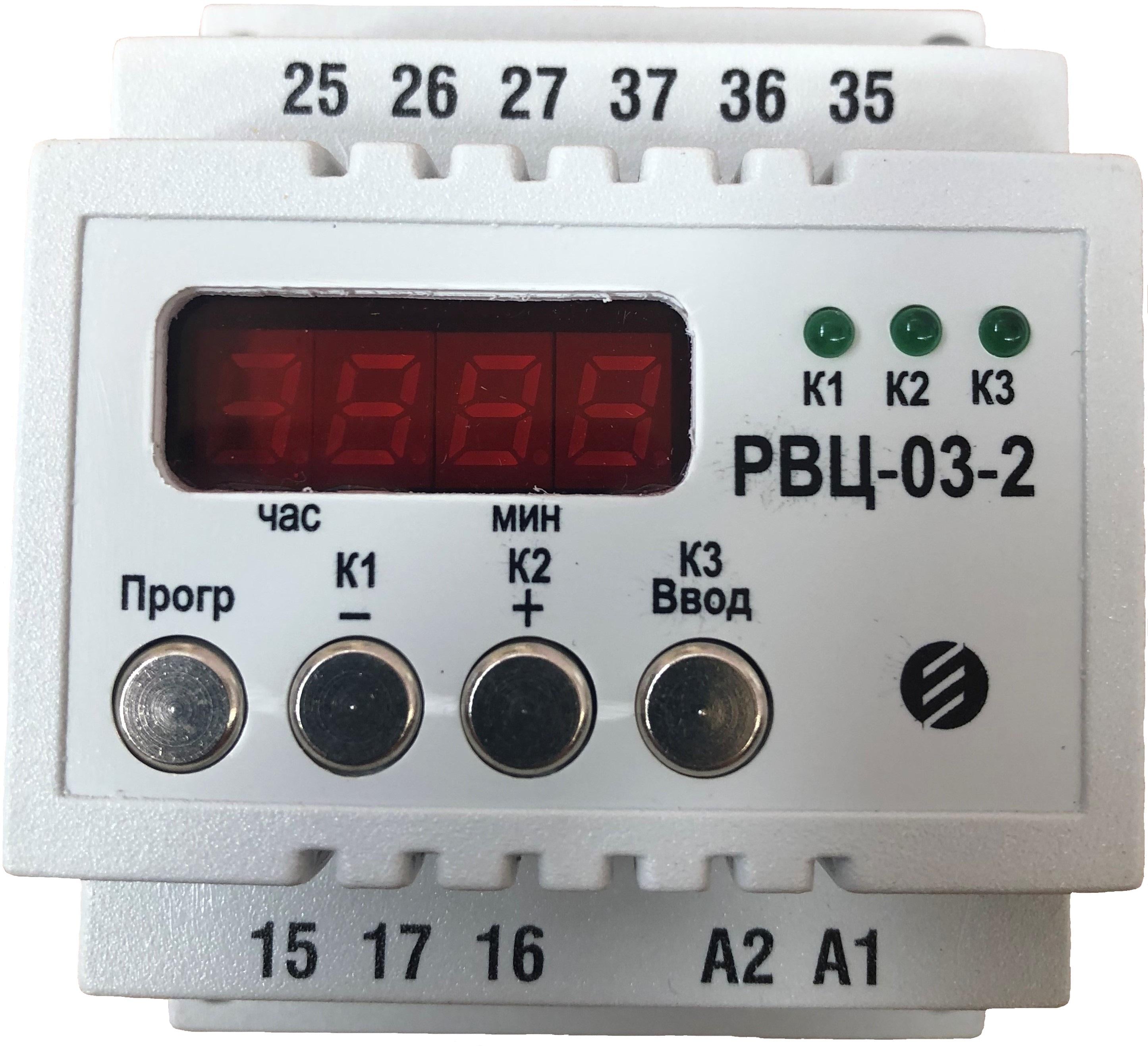 Таймер з тижневим циклом РВЦ-03-2/21 110-240В 3 канала
