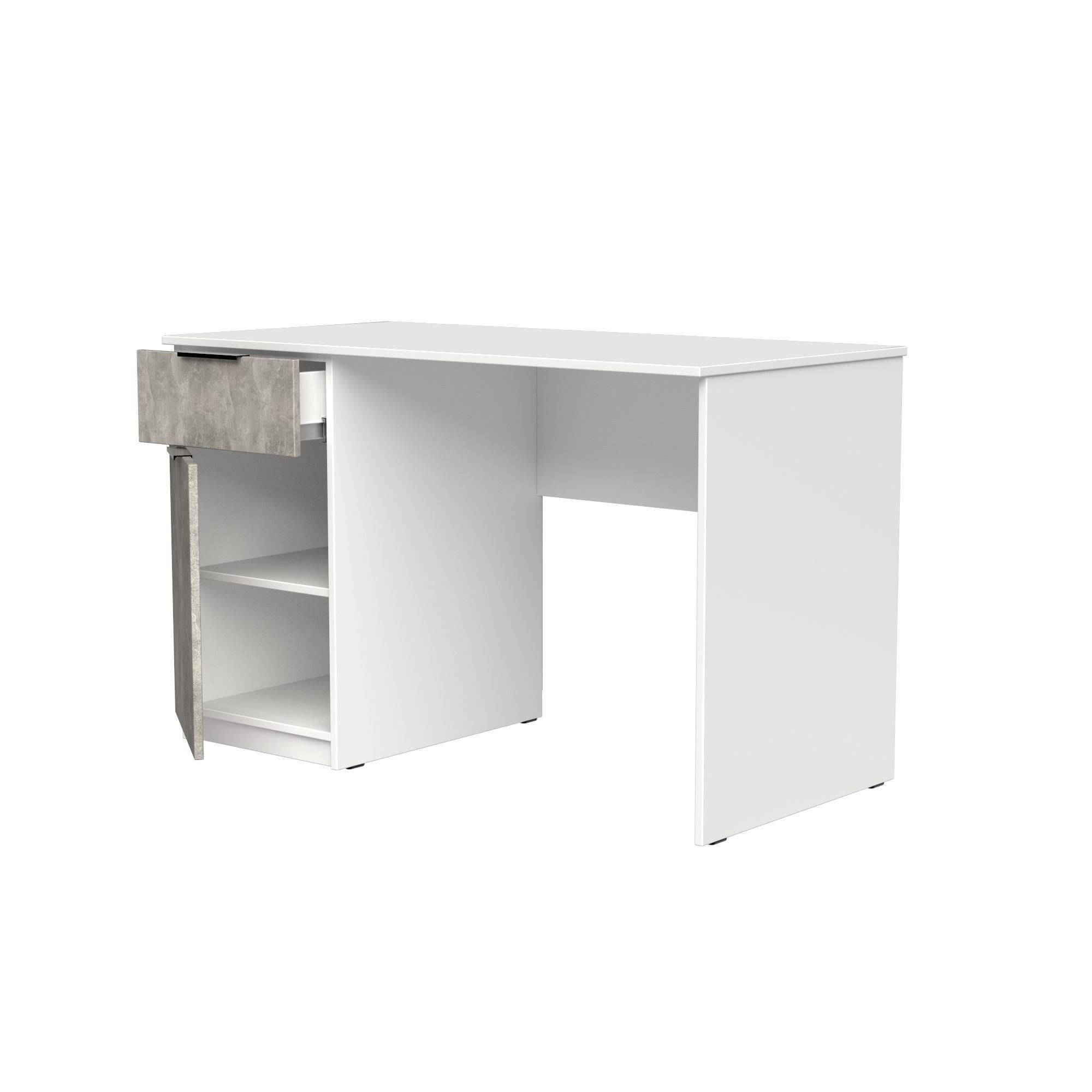 Стол письменный СП3 1Я1Д SENAM 750х1100х600 мм корпус ДСП Белый фасад ДСП Ателье светлый - фото 4