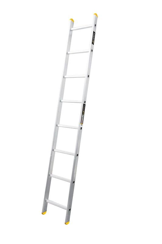 Лестница алюминиевая MasterTool односекционная приставная 8 ступеней h=3500 мм max 150 кг 79-1508